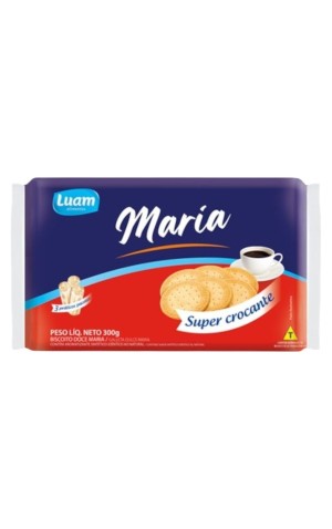 00) LUAN LAMINADO MARIA CHOCOLATE 300G CX/12
