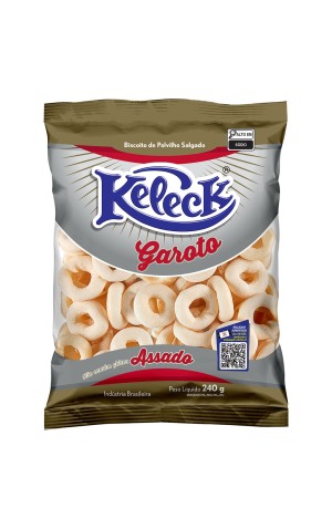 00) KELECK BISCOITO GAROTO 240G CX/10