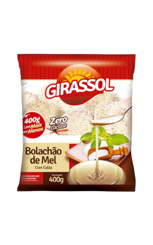 00) GIRASSOL BOLACHAO DE MEL COM CALDA 400G CX/12