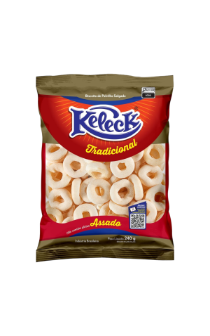 00) KELECK BISCOITO BRANCO 240G CX/8