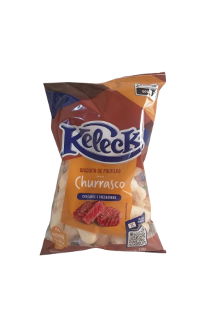 00) KELECK BISCOITO SABOR CHURRASCO 50G CX/18